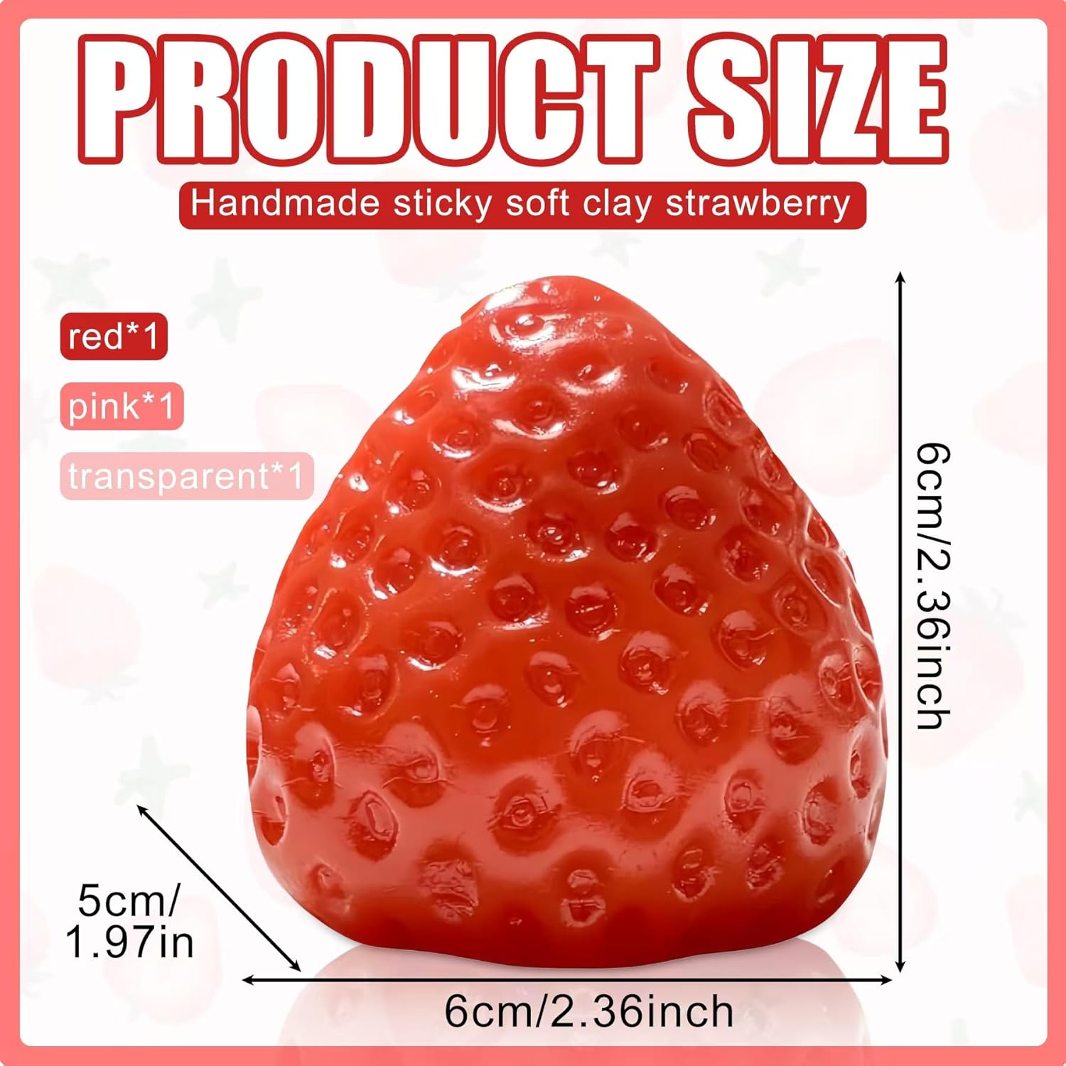Kawaii Strawberry Stress Toys